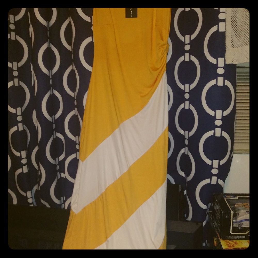 Beautiful gold and white stripped dress